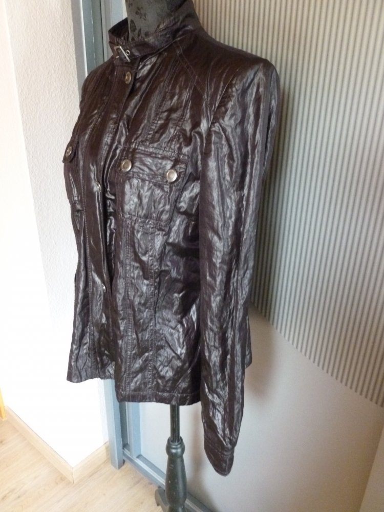 Jacke braun glänzend giorgio