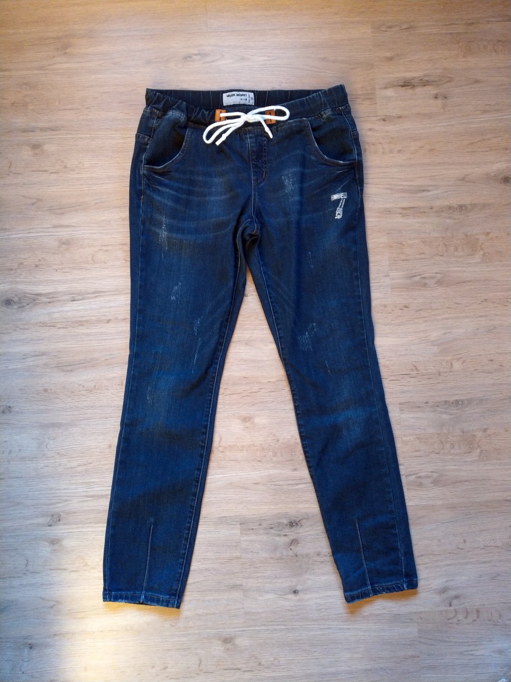 Jeans Hose blau Never Regret 