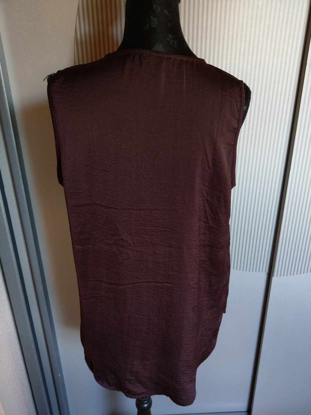 Top Shirt lila bordeaux h&m