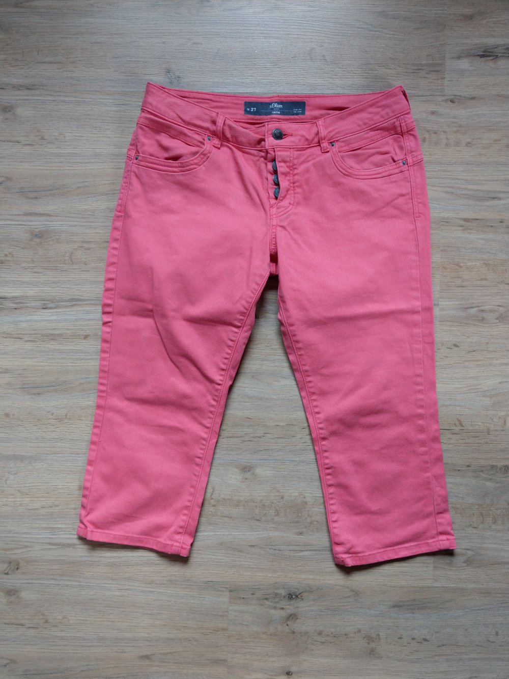 Caprihose Jeans rosa pink s.Oliver