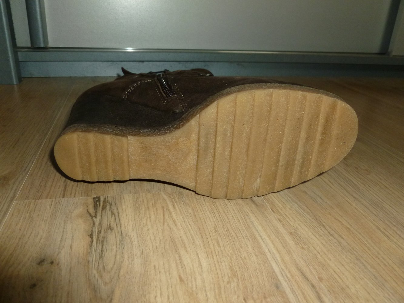 Stiefeletten Schuhe Winterschuhe braun Leder empodium