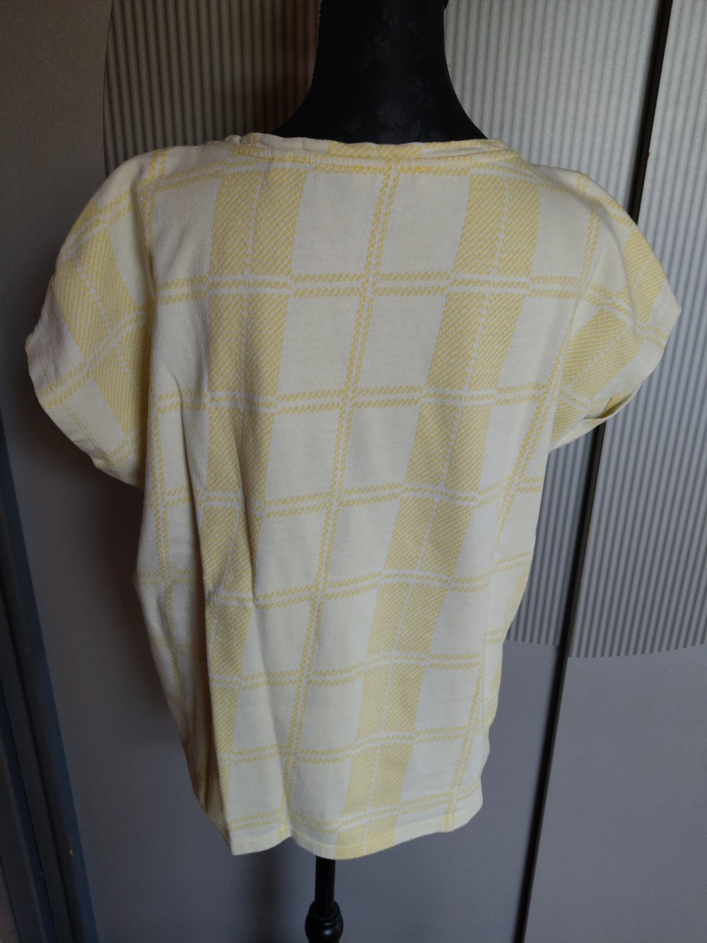 T-Shirt gelb Karo Opus 