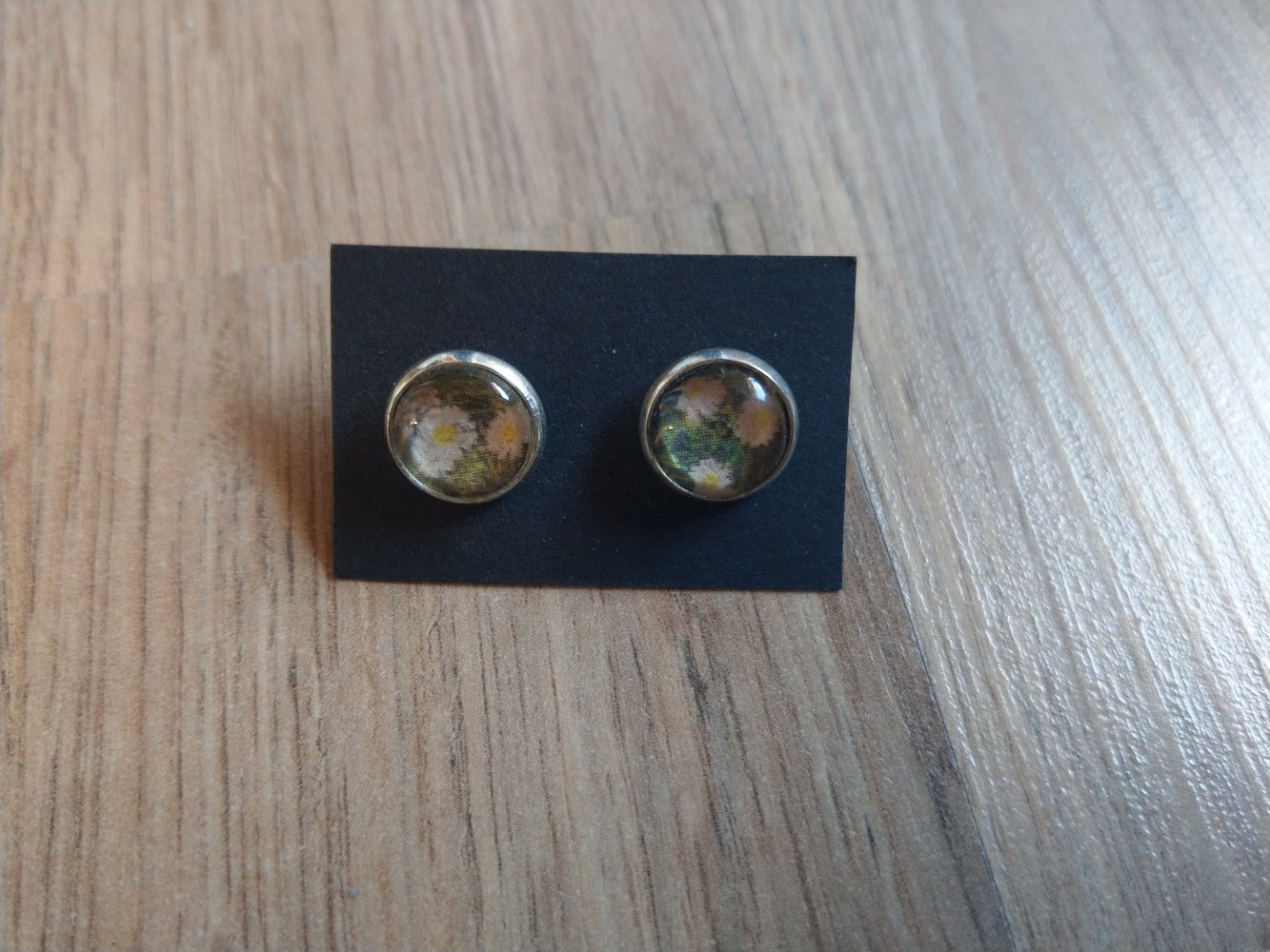 Ohrringe Ohrstecker Blumen silber Neu 