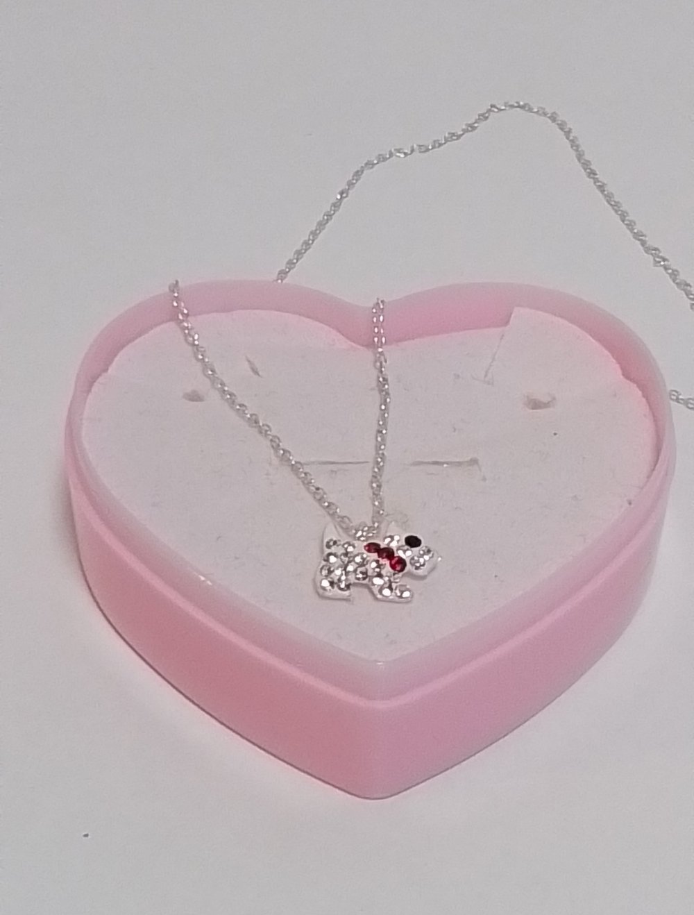 Echt Silber Halskette 43cm / mit Anhänger Hund