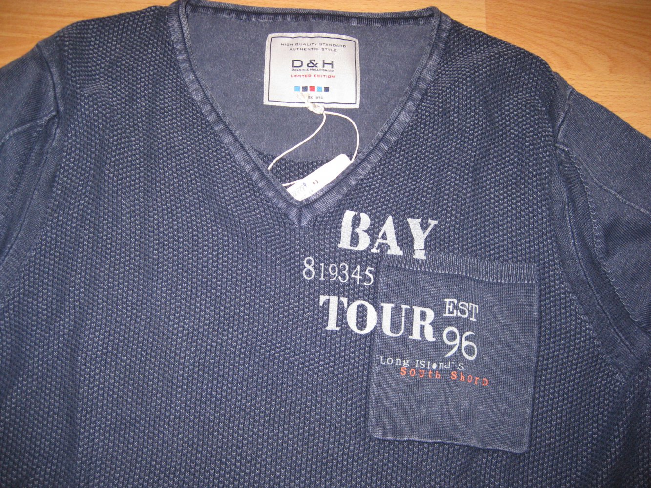 D&H Dubbin & Hollinshead Shirt blau Größe M NEU mit Etikett