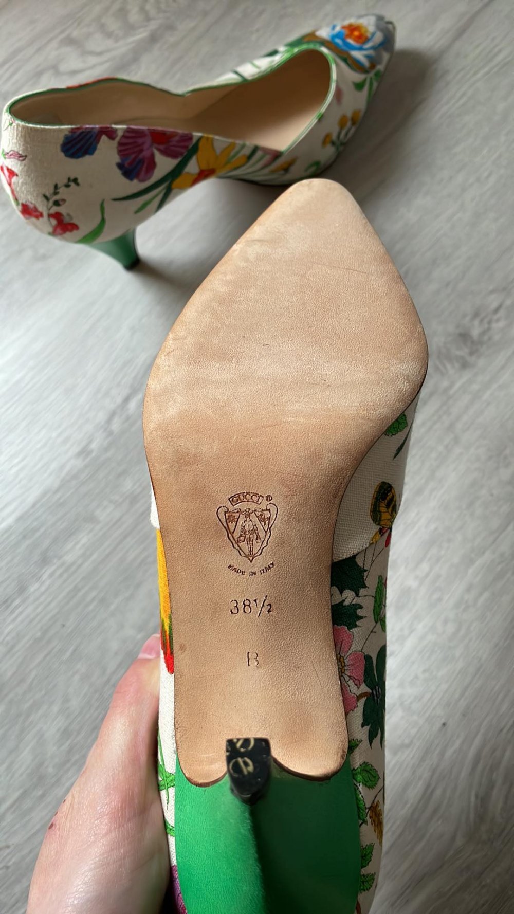 Original Gucci ausgefallene Pumps Größe 38.5