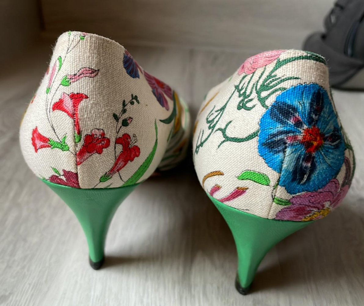 Original Gucci ausgefallene Pumps Größe 38.5