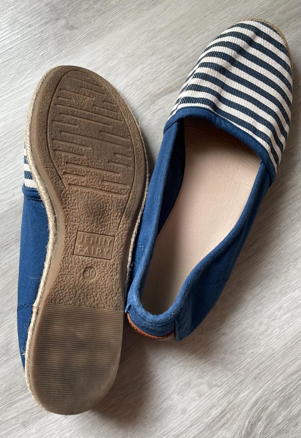 Sommerschuhe Größe 39 gestreift 