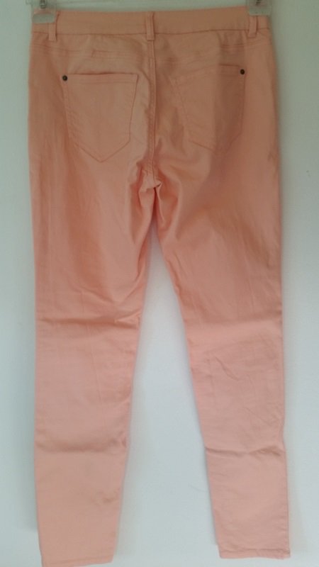 38, Neue Jeans, High Waist, pastellapricot