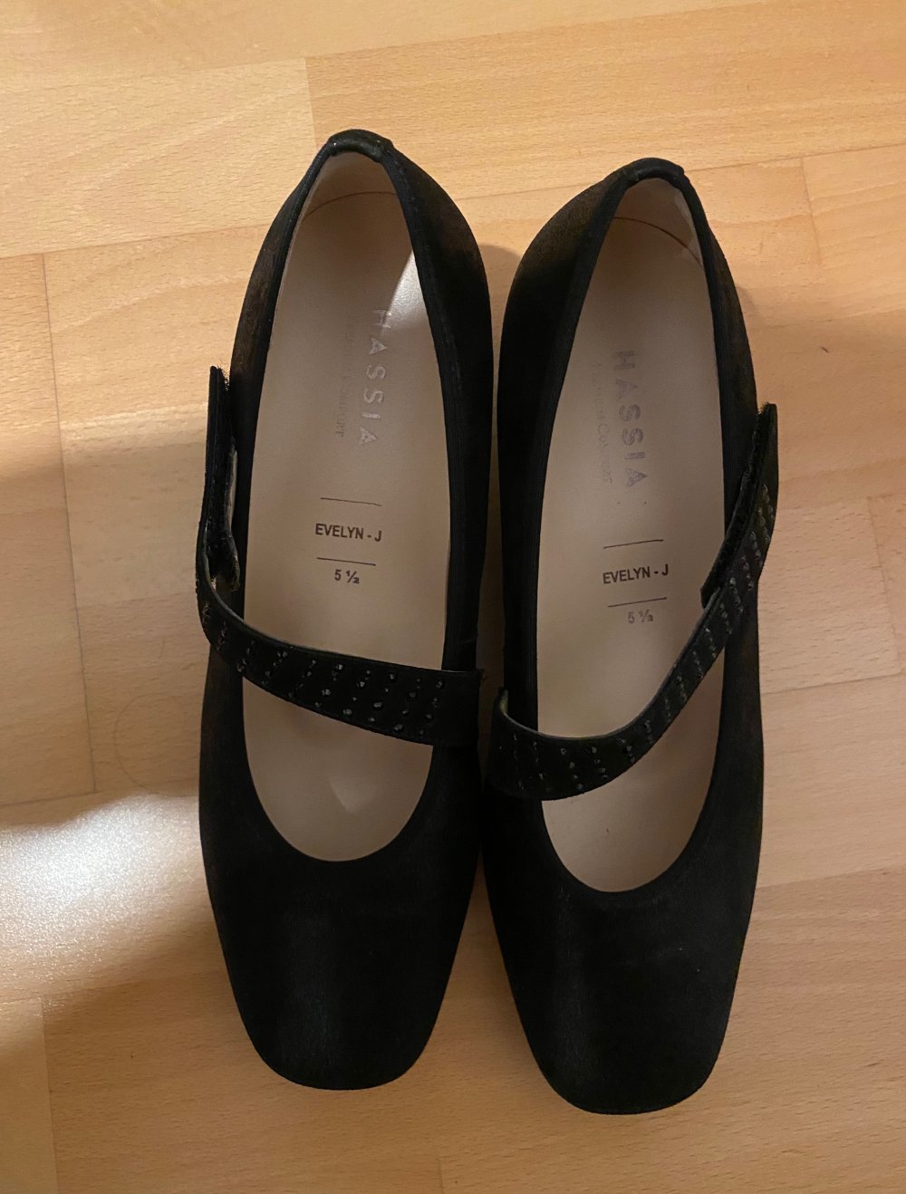 Hassia Pumps Riemchenpumps 5 1/2 38,5 Schwarz Evelyn J Glitzer Elegant Business Schuhe