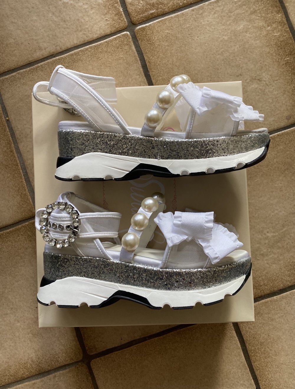 swankiss Sandalen Plateau Hochzeit 37 Jirai Gyaru Ryousangata Japan Kawaii weiß