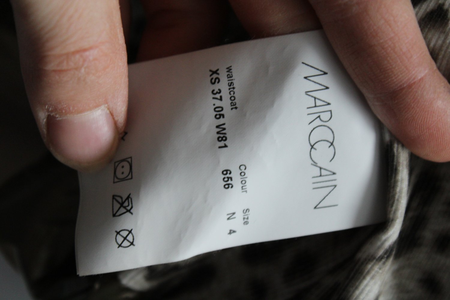 Weste mit Leopardenmuster Innenfutter