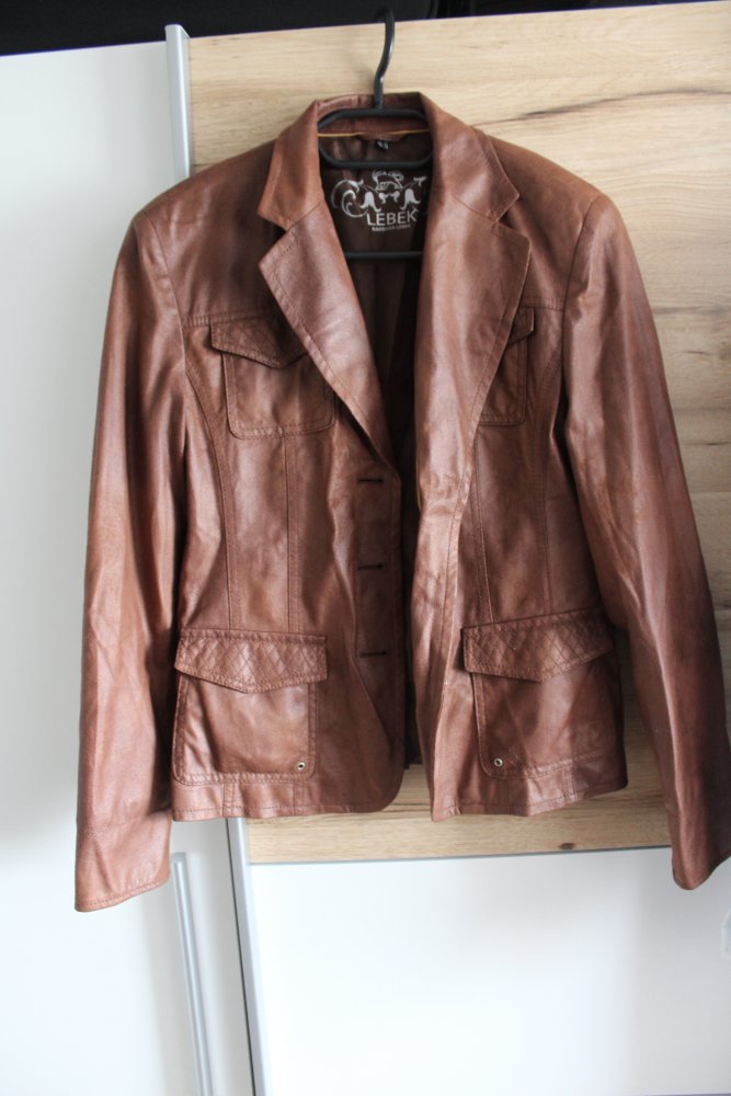 Lederjacke braun