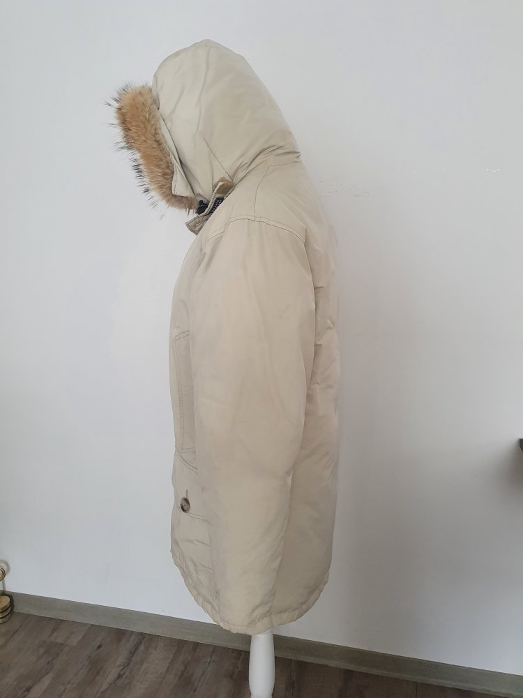 Woolrich Arctic Parker XS creme USA Fellbesetzung