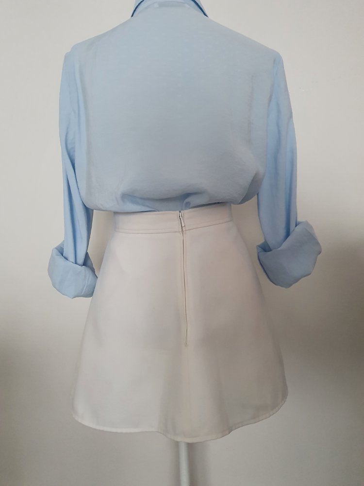 2 vintage Tennisröcke weiß XS S 34 36