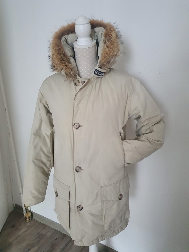 Woolrich Arctic Parker XS creme USA Fellbesetzung