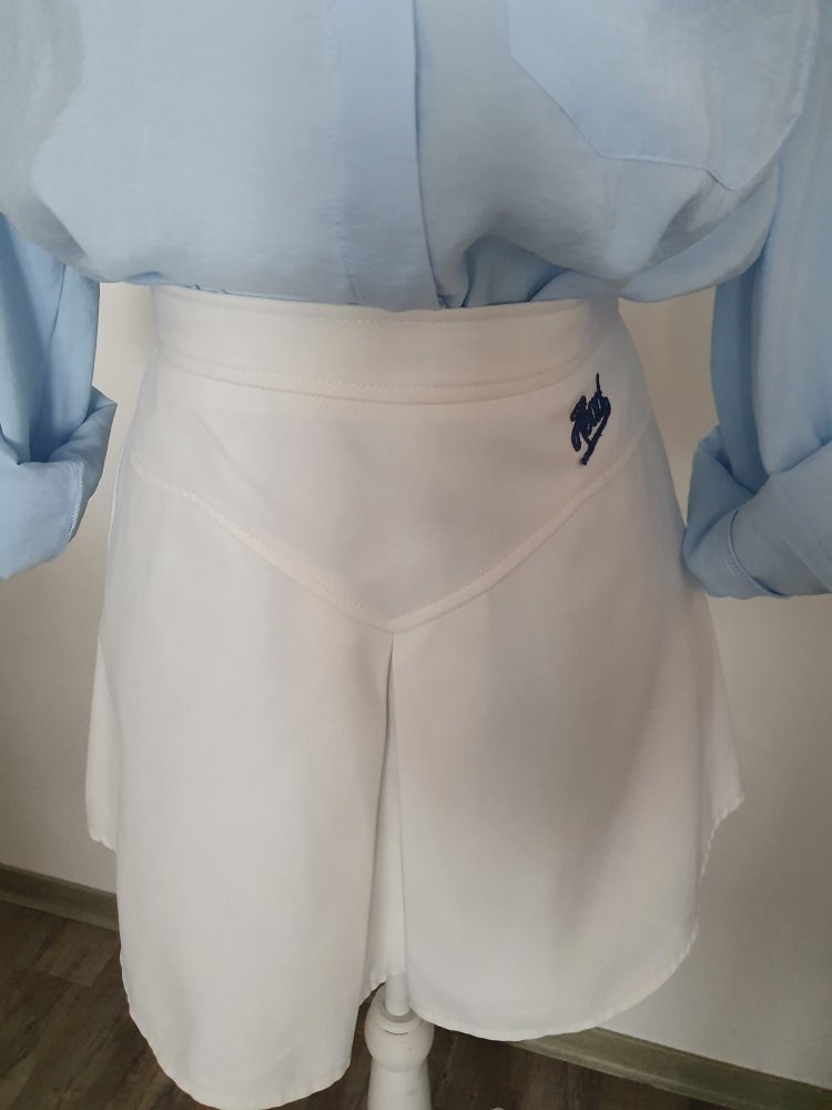 2 vintage Tennisröcke weiß XS S 34 36