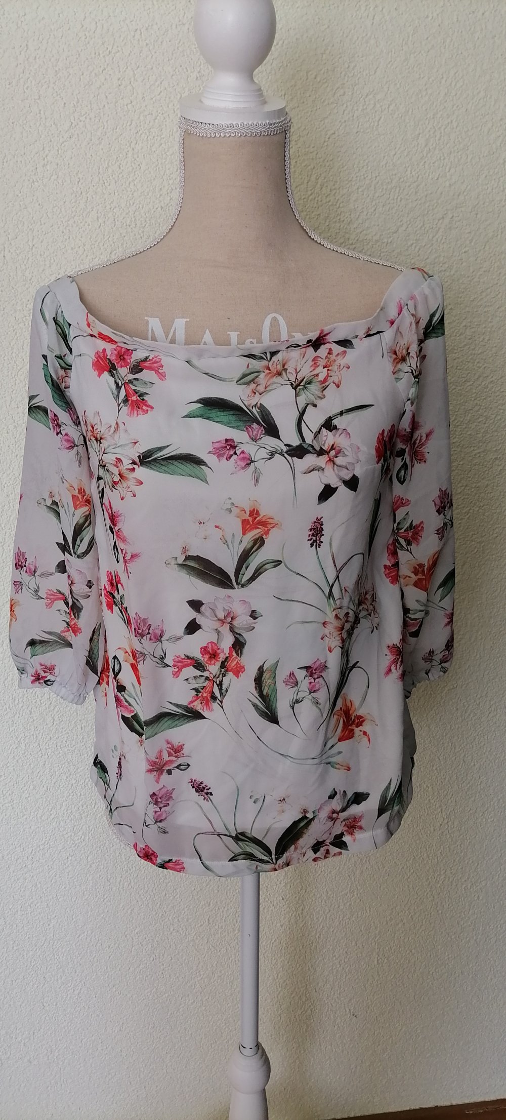 Bluse Oberteil Shirt Orsay floral Gr. 36