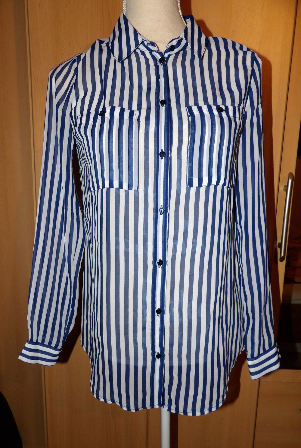 Bluse Longbluse Streifen Orsay Gr. 34 XS