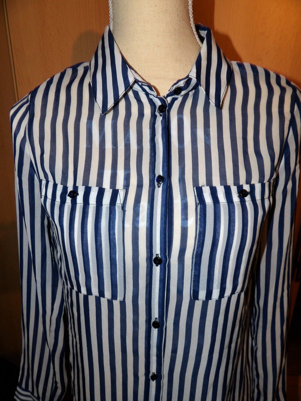 Bluse Longbluse Streifen Orsay Gr. 34 XS