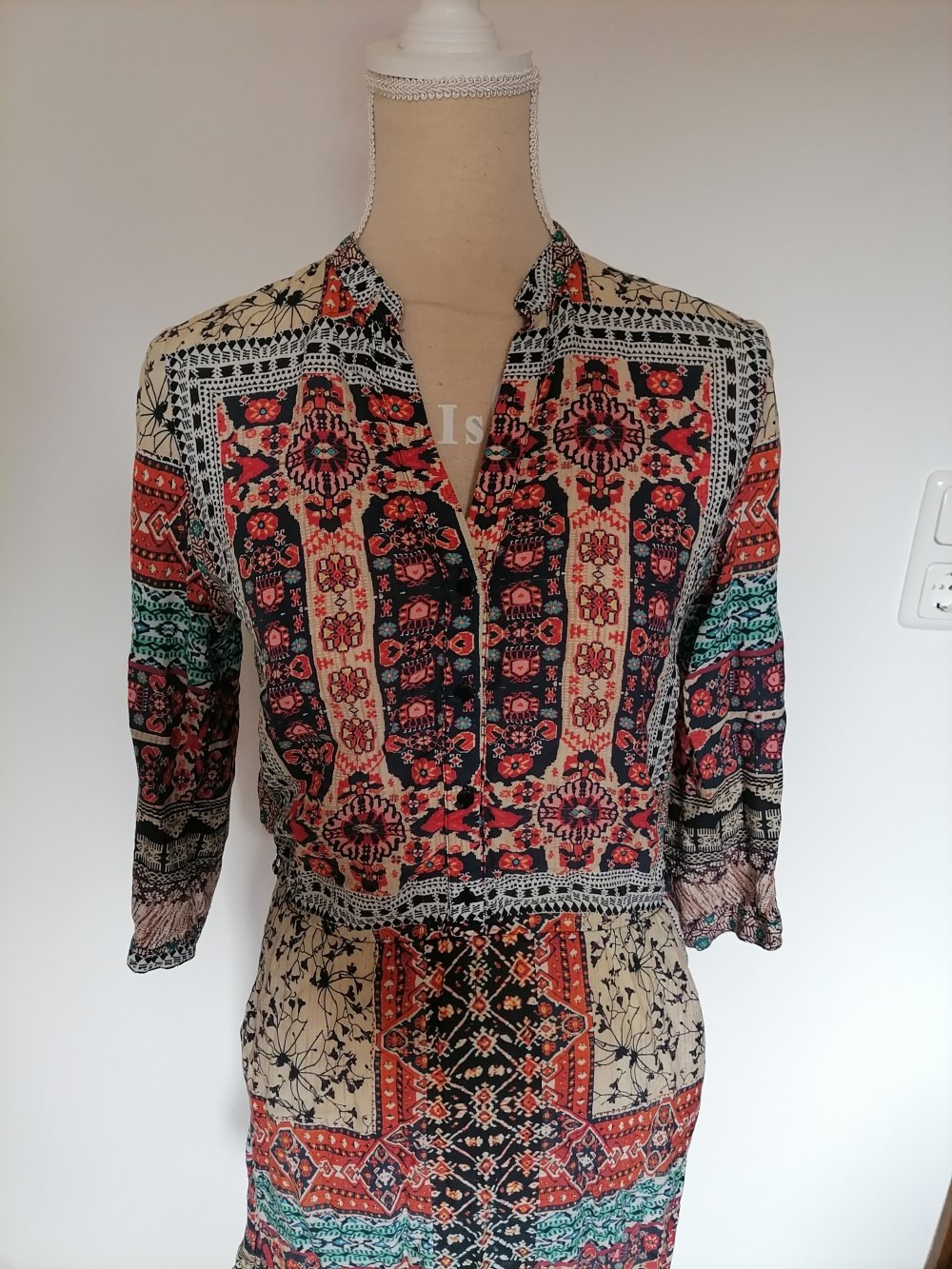 Buntes Kleid Orsay Gr. 34 36