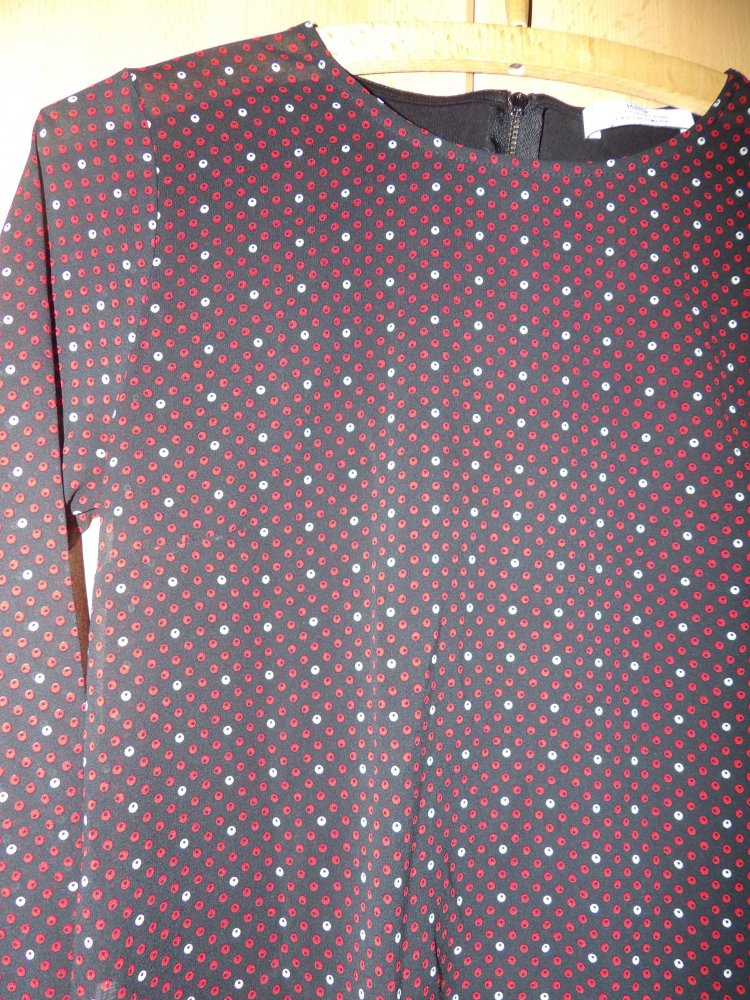 Bluse Mango Gr. 34 XS Punkte Muster