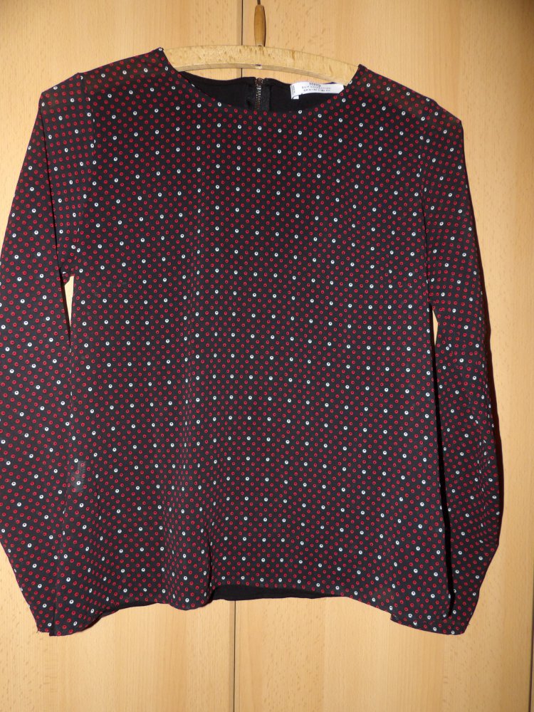 Bluse Mango Gr. 34 XS Punkte Muster