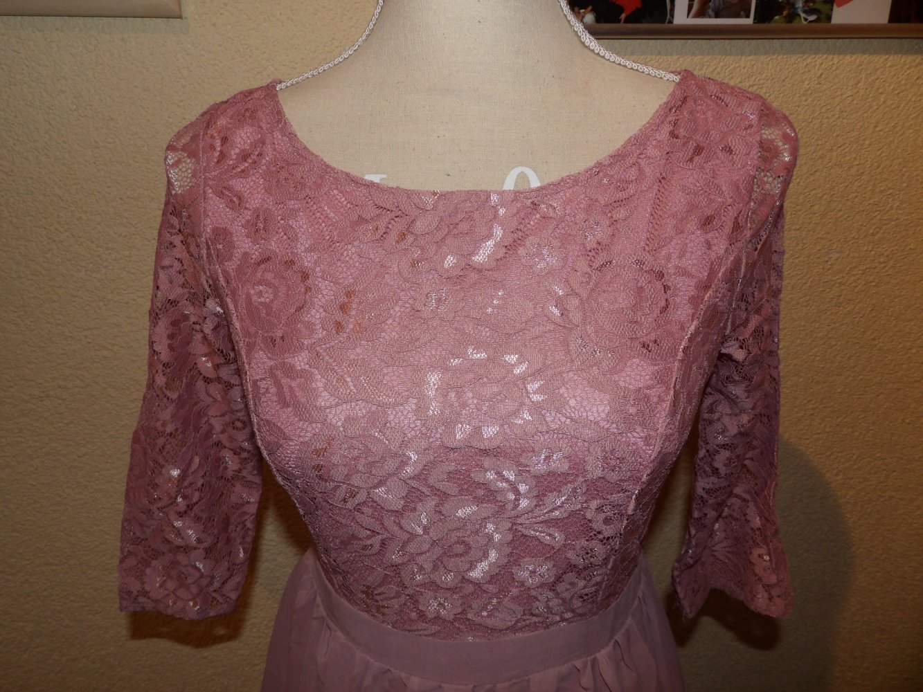 Blümchen Hochzeit Abi Taufe Ballkleid Abendkleid Spitze 34 36 Neu