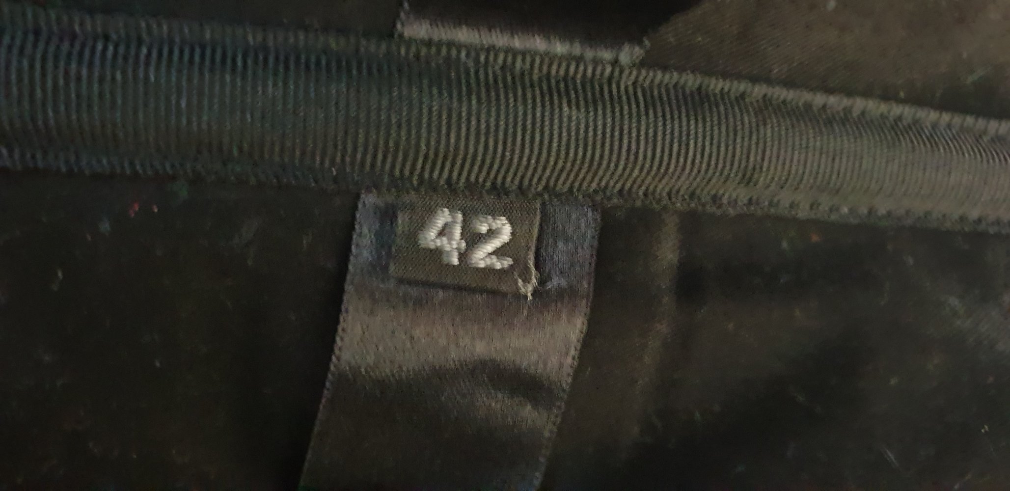 Kunstleder Korsett Gr. 42 schwarz matt