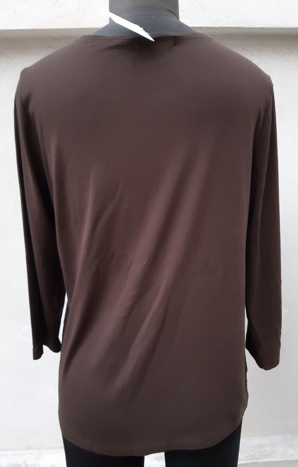 OBERTEIL LANGARM Gr. 42 Gr. 44 dunkelbraun Nietendeko