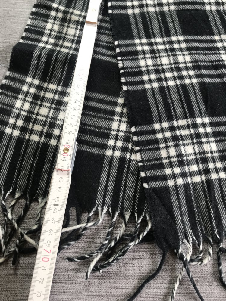 Wolleschal Tartan Mantelschal Unisex Vintage Ska Webmuster Strick Gatsby Multicolor Karo Schal Pepita Fransen Kragenschal