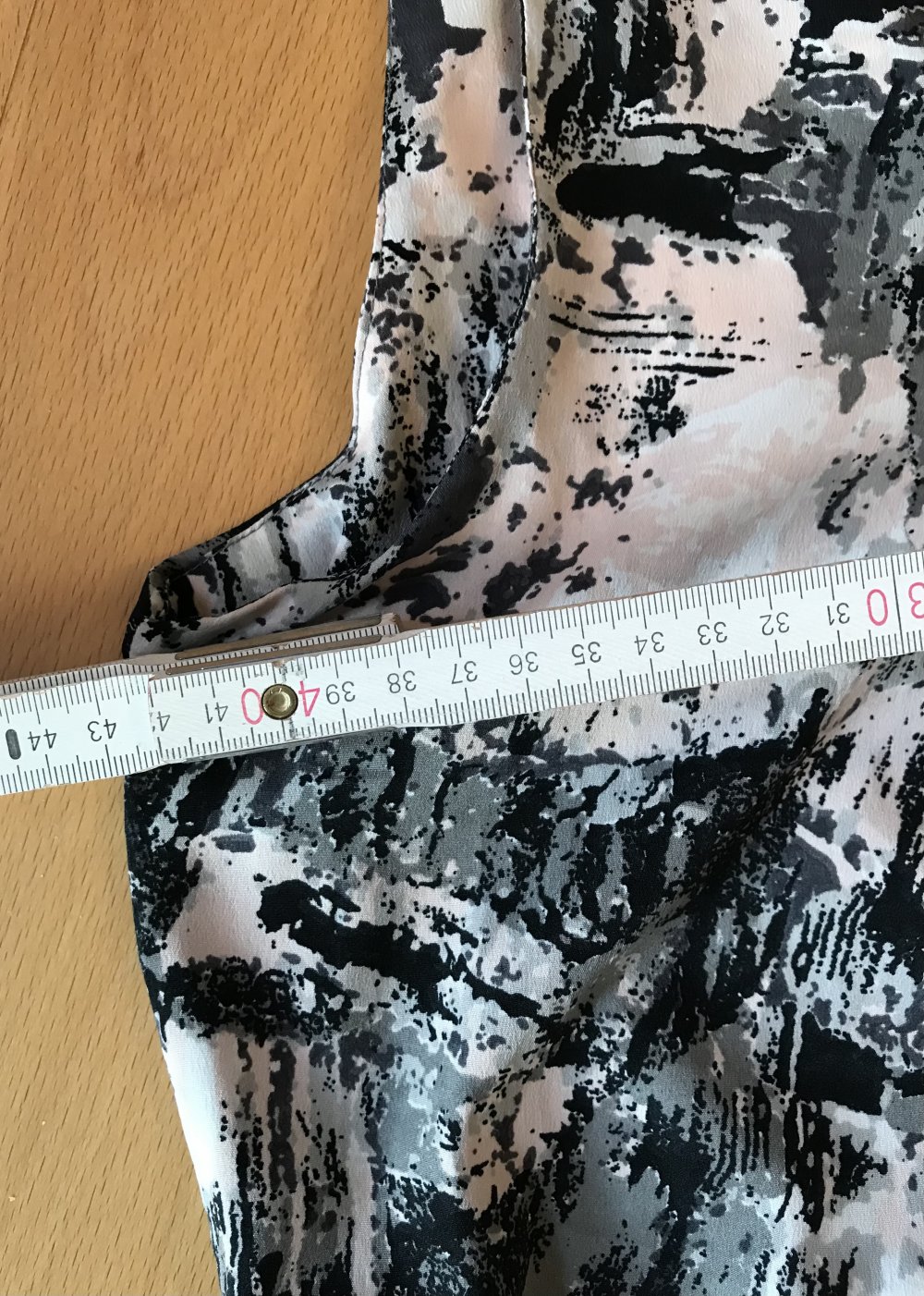 Tunika Ärmellos S / 36 Blusentop Vero Moda Oberteil Shirt Bluse Abstract Grey Buissiness Ärmellos