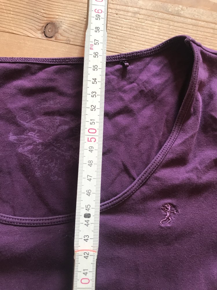 Shirt Langarm Esprit Flieder Basic edc kombimode Oberteil 38/40