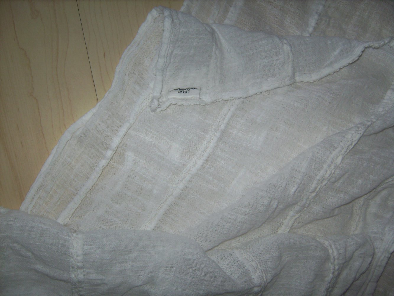 Halstuch, Schal, Leinenoptik, Shabby Retro weiss, Landhaus Style, Tuch weiß, Schaltuch , Leinentuch Tracht