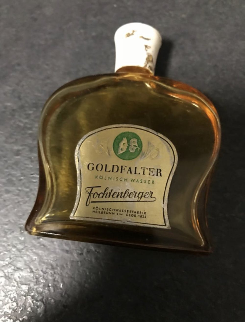 Deko Glasflasche Vintage Flacon Midcentury Miniatur Nostalgie  