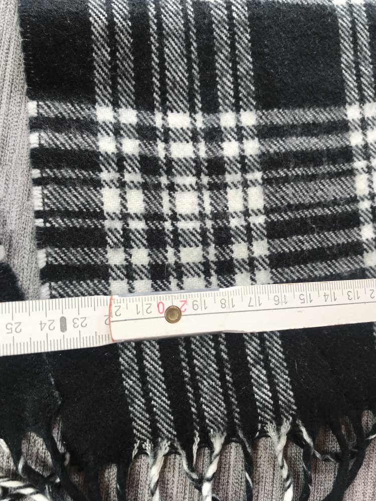 Wolleschal Tartan Mantelschal Unisex Vintage Ska Webmuster Strick Gatsby Multicolor Karo Schal Pepita Fransen Kragenschal