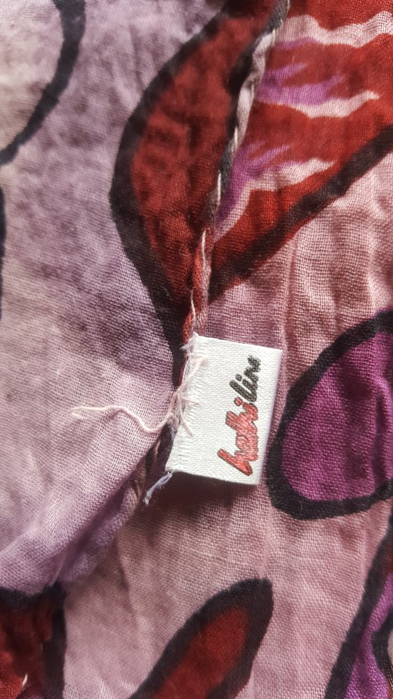 XXL Tuch Turban Paero Sarong Umhang Schal Paero Inprint Gebrauchszustand Baumwolle Fisch Creativ Beerentöne Allrounder Schulter- Knüpf- Hüfttuch Beach Rock 