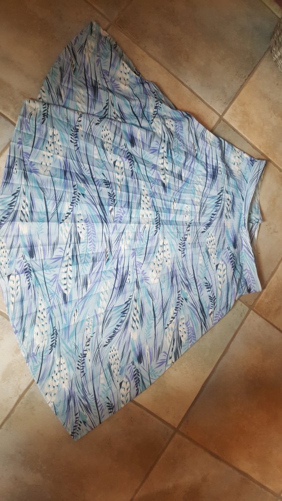 Rock Tellerrock Faltenrock Plisseerock Midirock Vintage Lover Shabby Retro 42 Ozeanblue A-Linie 