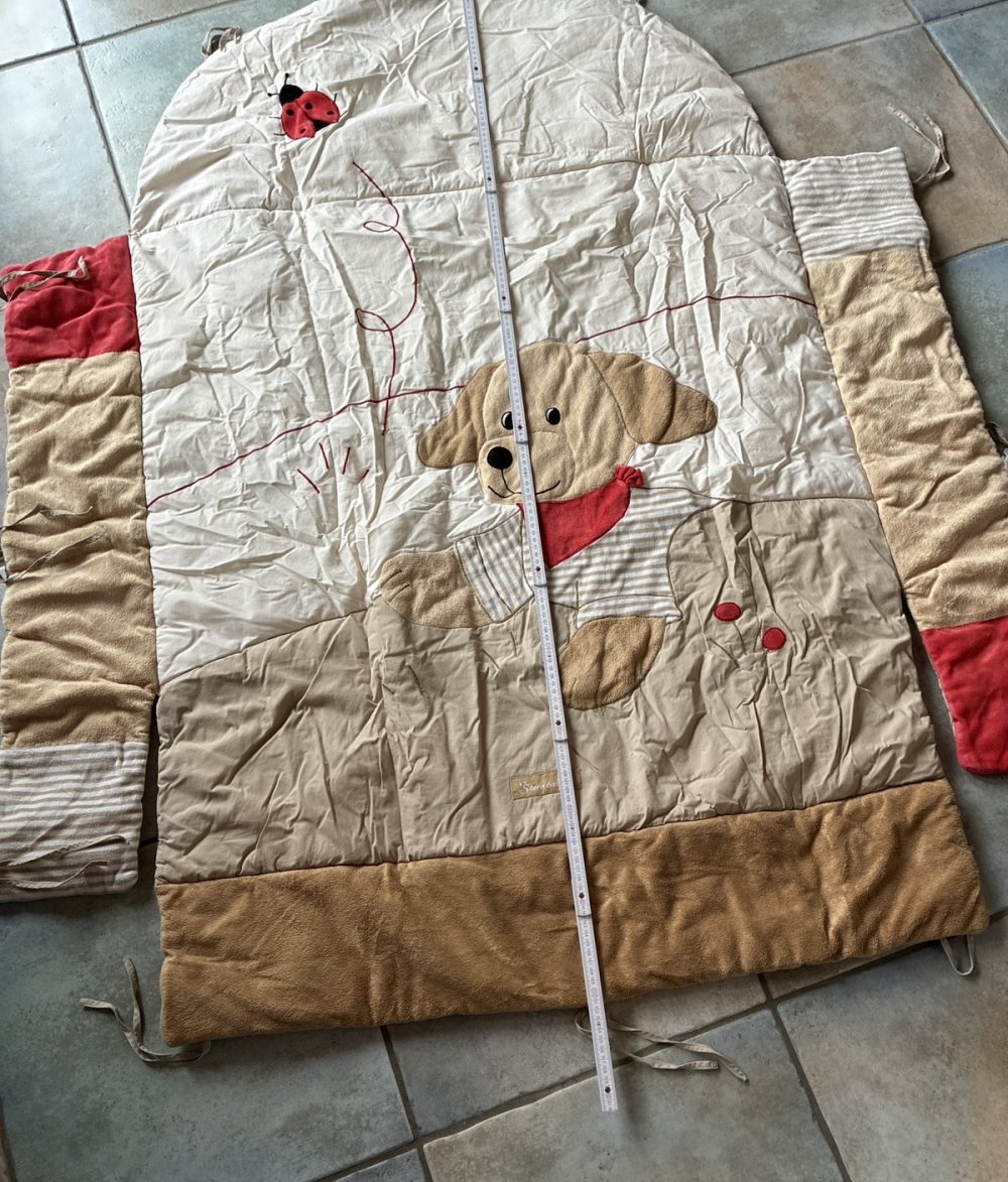 Krabbeldecke Spieldecke Laufstall Decke Babydecke Sterntaler Hund Hanno