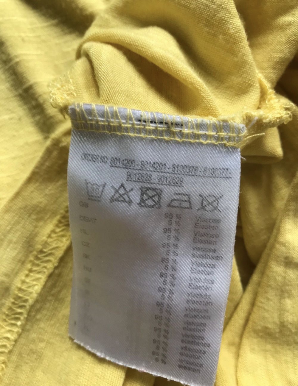 Tshirt 40 Shirt Oberteil kurzarm gelb