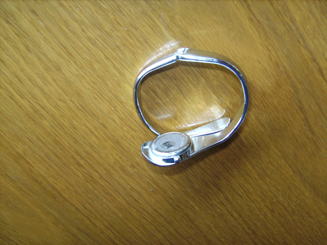 Uhr Armspange Accessoire Modeschmuck Silberfarben mit Glitzerstein Armreif FLR Schlangenform