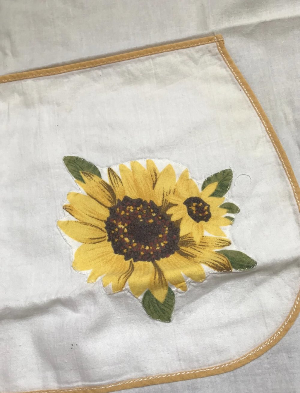 Schürze Vintage Shabbychic Gartenkittel Square  Kochschürze Arbeitskittel Garten Landhaus Chic Retro Unikat Cottage Gebrauchszustand DIY Grannysquare Usedlook 