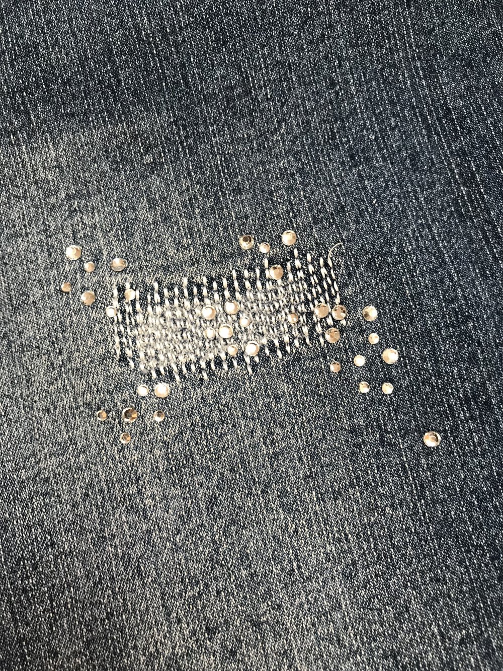 Jeans Short 44/46 Denim blue Glamour Pant 