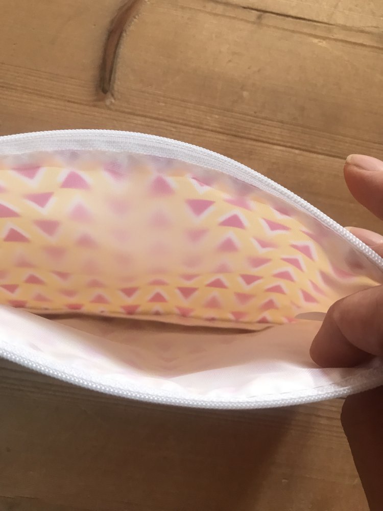 Organizer Täschchen Schminkbeutel Inbag Schmucktasche Kosmetikbox Zipperfach Retro neu 