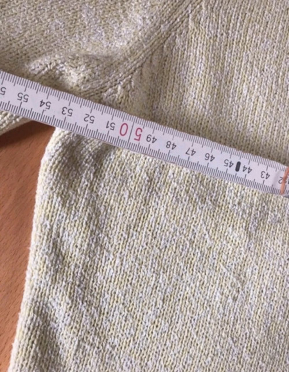 Strick Blazer Fransen Bouclé Wolljacke Mintgruen 48/XXL Westenjacke Cardigan Kragenjacke 