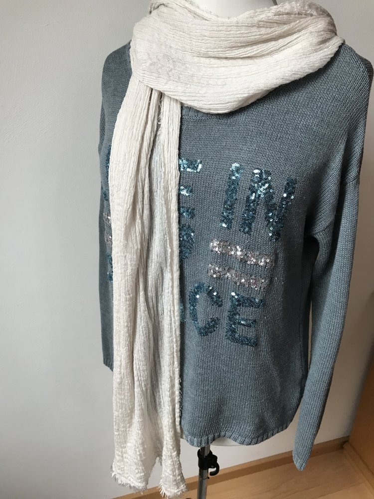 Fransenschal Scarf Cremebeige Krinkle Schal Tuch Usedlook 