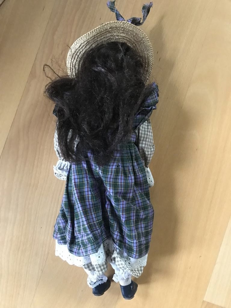 Deko Nostalgie Doll mit Keramikkopf Sammleredition Coquette Aesthetic Landhaus Cottage OVP