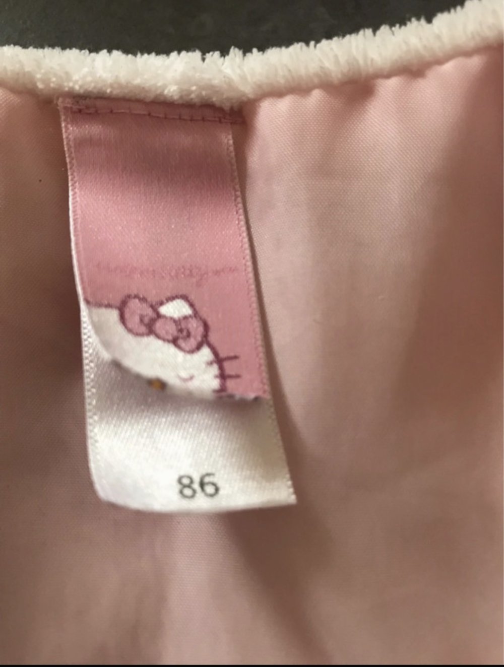 Hello Kitty Kuschel Weste Fleece Jacke 86 Girlie Babyjacke rosé 