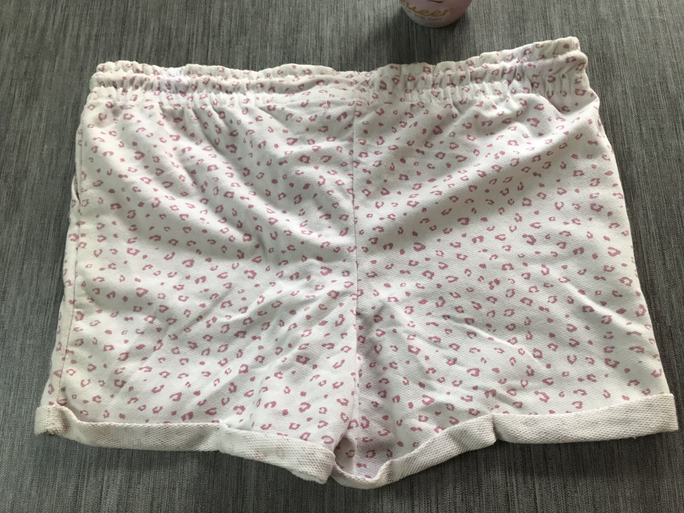 Short 42/L Pantie Neu ungetragen kurze Hose Pant Hotpant Jersey Leoprint Rosé 
