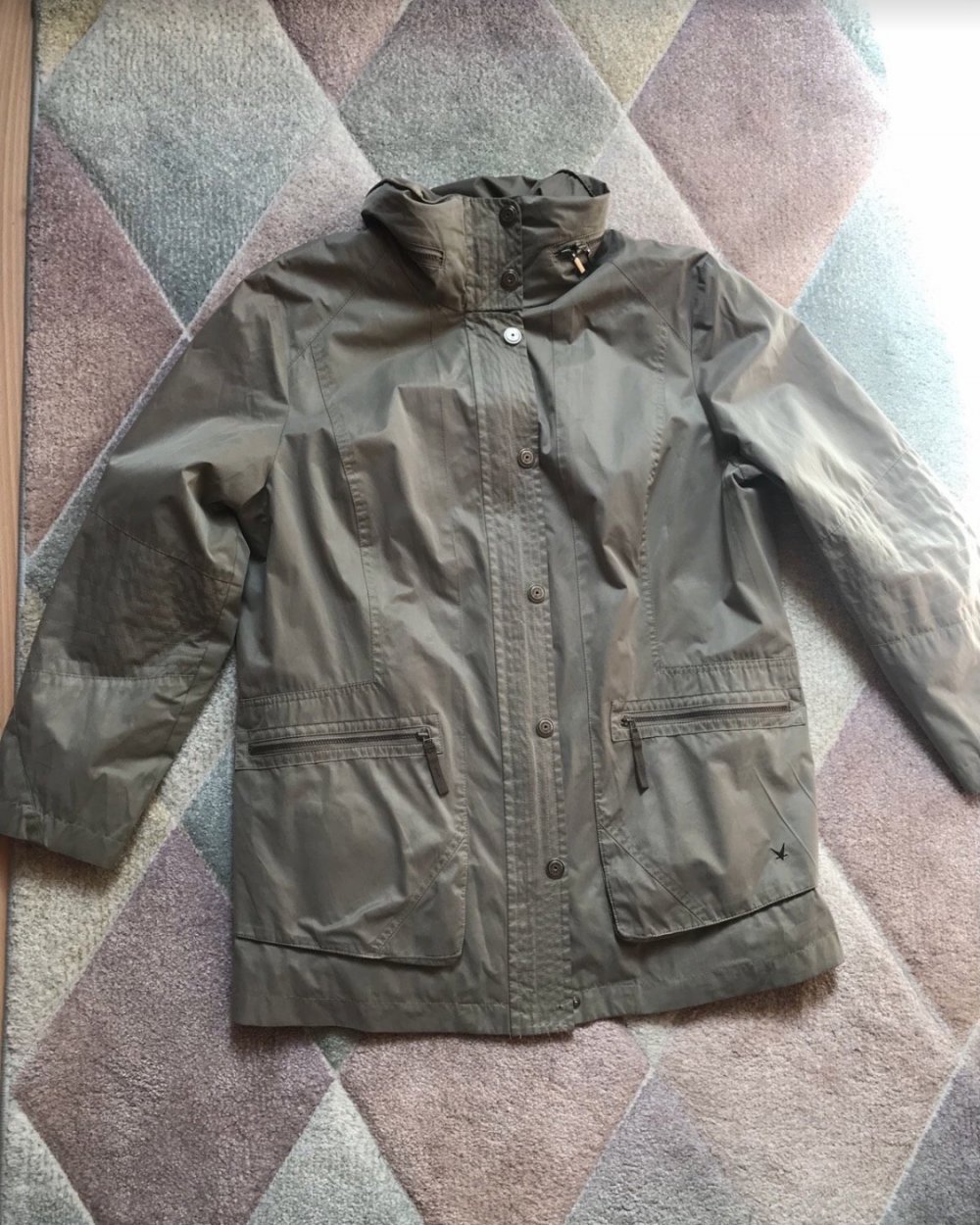 Manteljacke Trench Coat 46 Plussize Casual Parka Übergangsjacke Fuchs Schmitt Sports Canvas Outdoor Jacket Women Brand Markenware Spencer Timeless Mängel lesen 